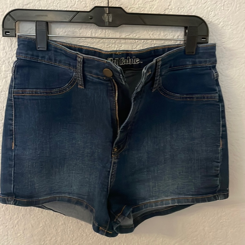 New high rise denim shorts